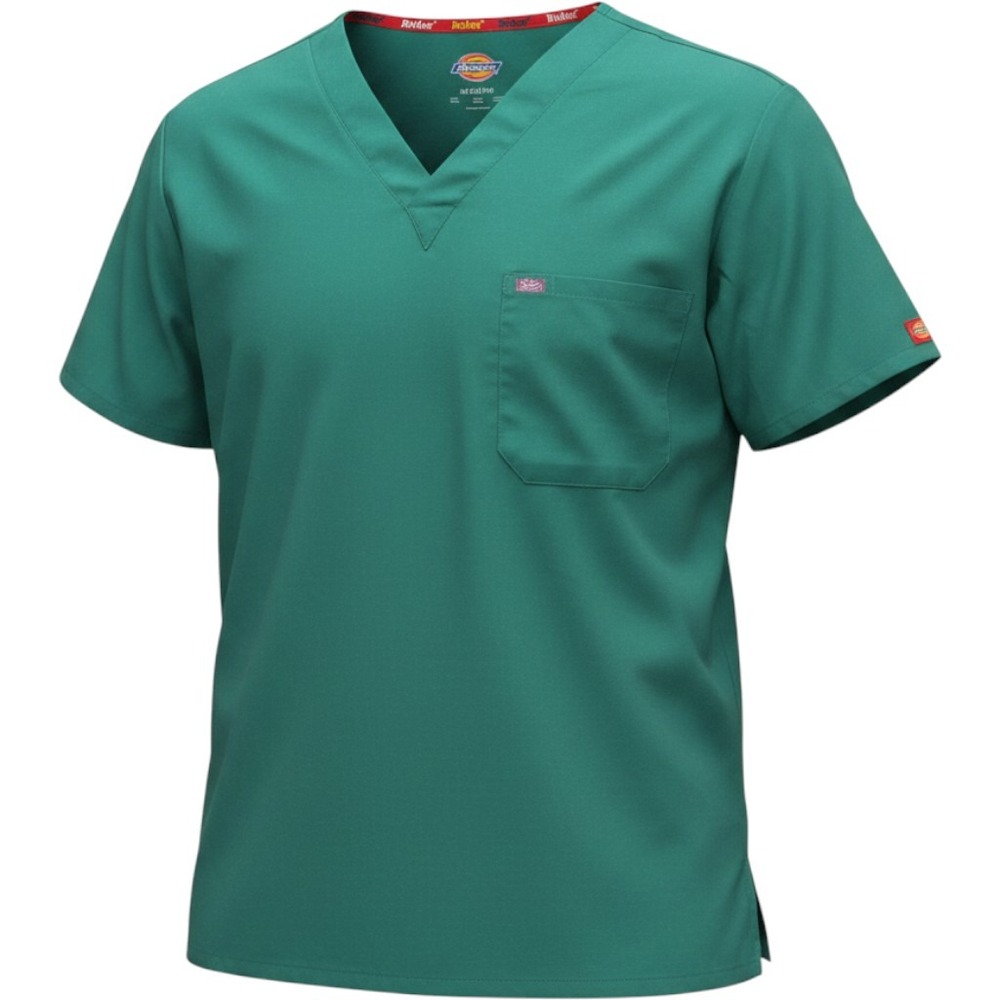 Dickies EDS Signature Scrub Top Hunter Green Unisex Medium‎ NWT
